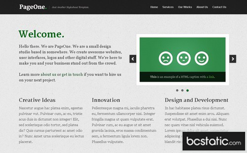 free one page website template download