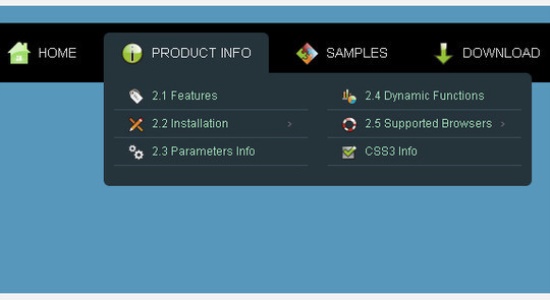 html 5 drop down menus