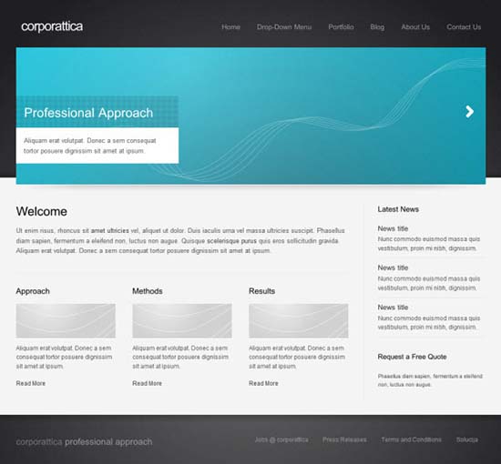15 free business html,css templates 2013 download