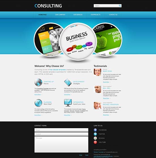 15 free business html,css templates 2013 download
