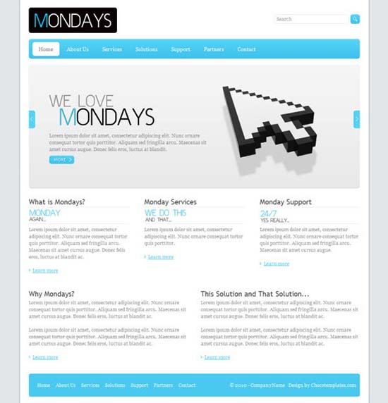 15 free business html,css templates 2013 download